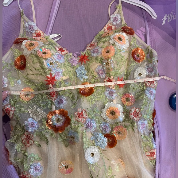 New floral/tulle prom dress - Picture 4 of 5